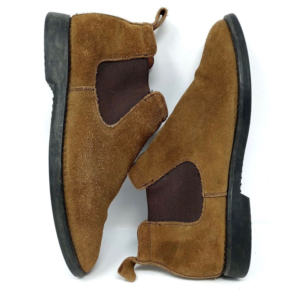 Polo Ralph Lauren Waterbury Oiled Suede Chelsea Boots Men's Size 9.5 - Picture 6 of 11